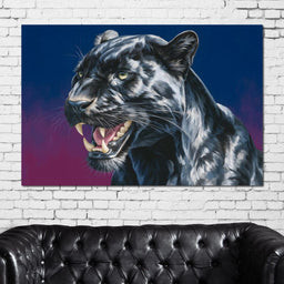 Midnight Panther Fury Surge - NicheCanvas