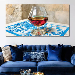 Golden Reflection on Porcelain - NicheCanvas