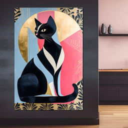 Feline Reverie Golden Dawn - NicheCanvas