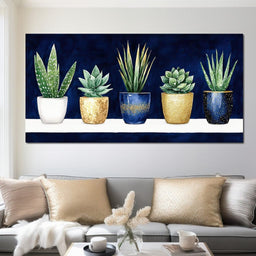 Pots of Verdant Harmony - NicheCanvas