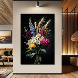 Wildflower Spring Bouquet - NicheCanvas
