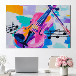 Melodic Violin Vibrance - NicheCanvas