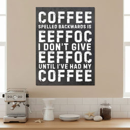 Morning Fuel Bold Typo Humor - NicheCanvas