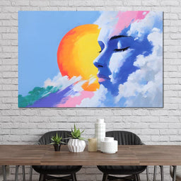 Dreamscape of Sunlit Skies - NicheCanvas