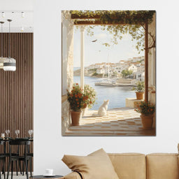 Mediterranean Tranquility View - NicheCanvas