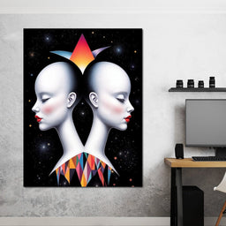 The Silent Gemini - TooplesArt - NicheCanvas