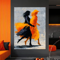 Orange Shadow - NicheCanvas