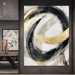 Golden Flow Rhythms - NicheCanvas