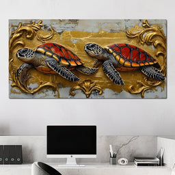 Golden Shell Odyssey - NicheCanvas