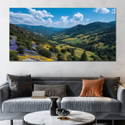 Wildflower Valley Vista Sky - NicheCanvas