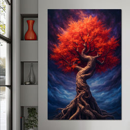Fiery Crown of the Ancient Tree - NicheCanvas