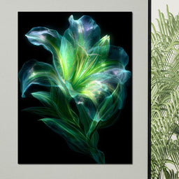 Radiant Emerald Flora Pulse - NicheCanvas