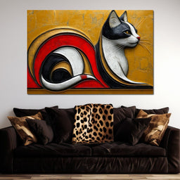 Golden Whiskers Symphony - NicheCanvas