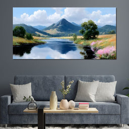 Mountain Reflection Tranquility - NicheCanvas