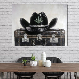 Cowboy Spirit on Vintage Case - NicheCanvas