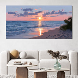 Ocean Dawn Romantic Skies - NicheCanvas