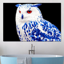 Sapphire Stare Nocturne - NicheCanvas