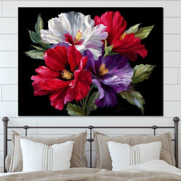 Velvet Peony Trio Bouquet - NicheCanvas