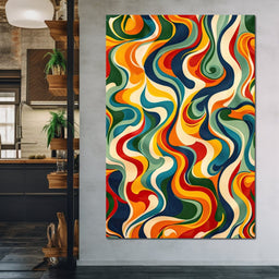 Vibrant Harmony Flow - NicheCanvas