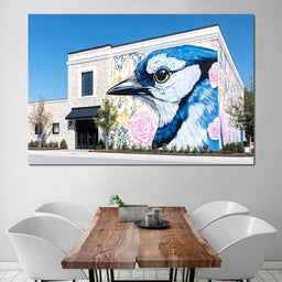 Street Art - Majestic Bluebird - NicheCanvas