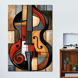 Rhythm of Fragmented Geometric Strings - NicheCanvas