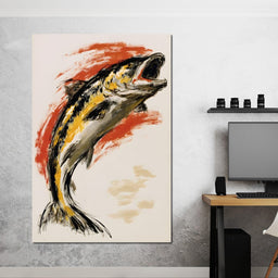 Leaping Through The Vivid Current - NicheCanvas