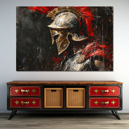 Hellenic Guardian in Twilight - NicheCanvas