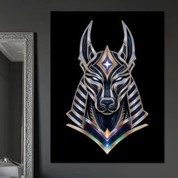 Celestial Anubis Guardian - NicheCanvas
