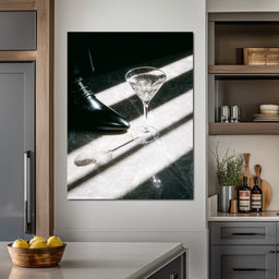 Martini Sparkle On Marble Luxury - NicheCanvas