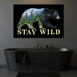 Bear Spirit Mountain Wildscape - NicheCanvas