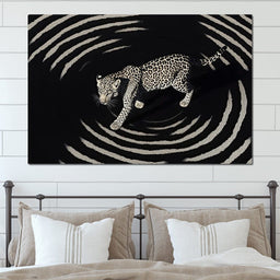 Leopard In Radiant Echoes - NicheCanvas