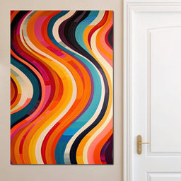 Vibrant Waves of Harmony - NicheCanvas