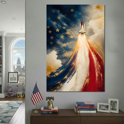 Ascending The National Spirit - NicheCanvas