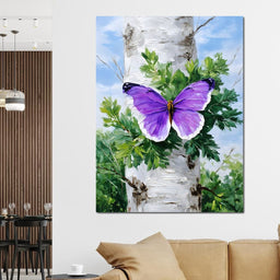 Butterfly Dreams Forest Canvas - NicheCanvas