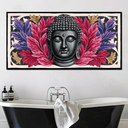 Tranquil Buddha Floral Reverie - NicheCanvas