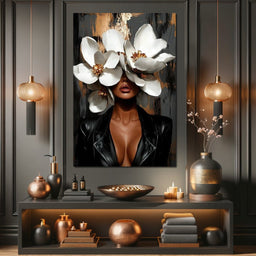 Golden Petals of Elegance - Cole Williams - NicheCanvas