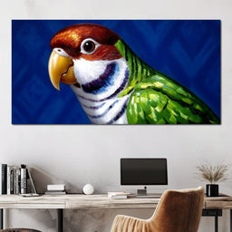 Vivid Parrot Elegance - NicheCanvas