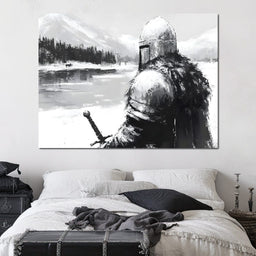 Knight of Winter Vigilance - NicheCanvas