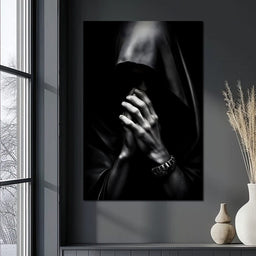 Shadowed Contemplation - NicheCanvas