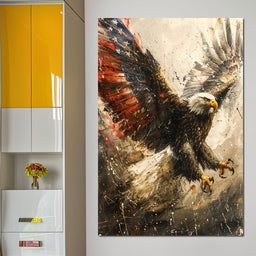 Patriot's Pride: The Eagle's Essence - NicheCanvas