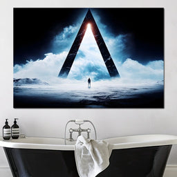 Ascending Through Celestial Mists - NicheCanvas