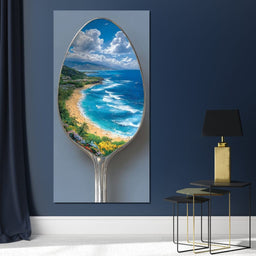 Coastal Paradise Reflected Spoon - NicheCanvas