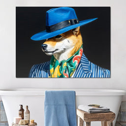 Canine Dapper Delight - NicheCanvas