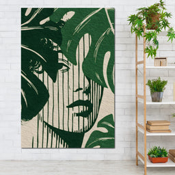 Botanical Shadow Portrait - NicheCanvas