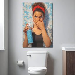 Bathroom Spray Panic - NicheCanvas