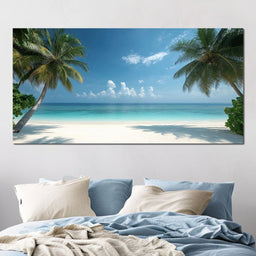 Tropical Tranquility Shoreline - NicheCanvas