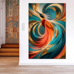 Gilded Flight Of The Radiant Plume - NicheCanvas
