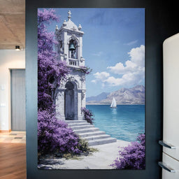 Bell Tower by the Sea Breeze - NicheCanvas