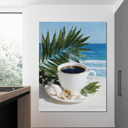 Tropical Morning Coffee Bliss - NicheCanvas