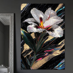 Radiant Petals Night Elegance - NicheCanvas